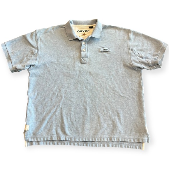Orvis Other - Orvis Men's XL Polo Shirt Light Blue Cotton Short Sleeve Spring‎ 2021
